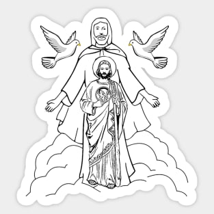 St. Jude Thaddeus the apostle and the Most Holy Saint Francis Sticker